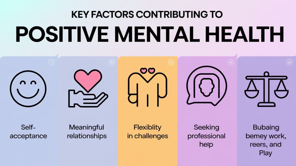 Important factors that contribute to positive Mental Health